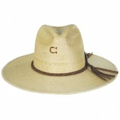 CHARLIE 1 HORSE Lefty Palm Straw Fedora Hat