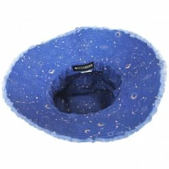 Star Tracker Frayed Cotton Bucket Hat -CHARLIE 1 HORSE Shop 392642