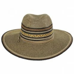 Scala Alento Braided Toyo Straw Fedora Hat