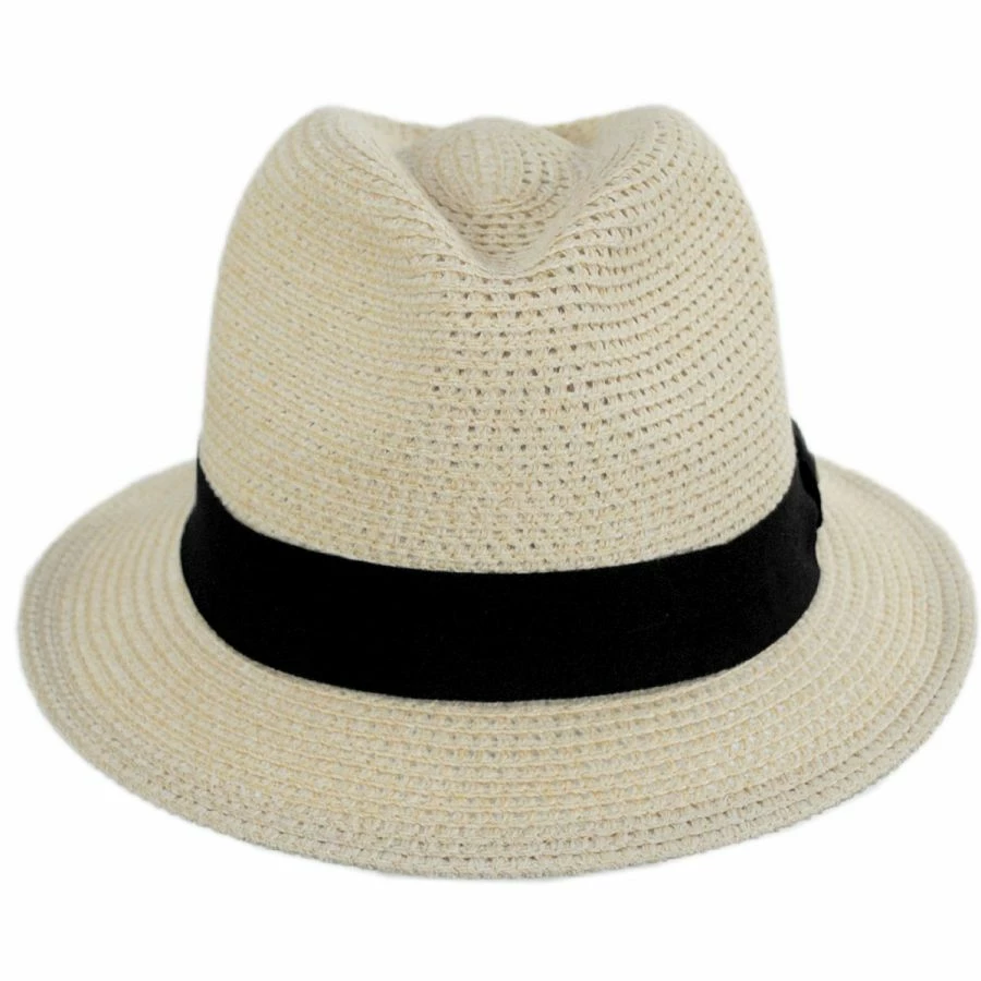 Scala Summerville Polybraid Fedora Hat 1 Scala Summerville Polybraid Fedora Hat