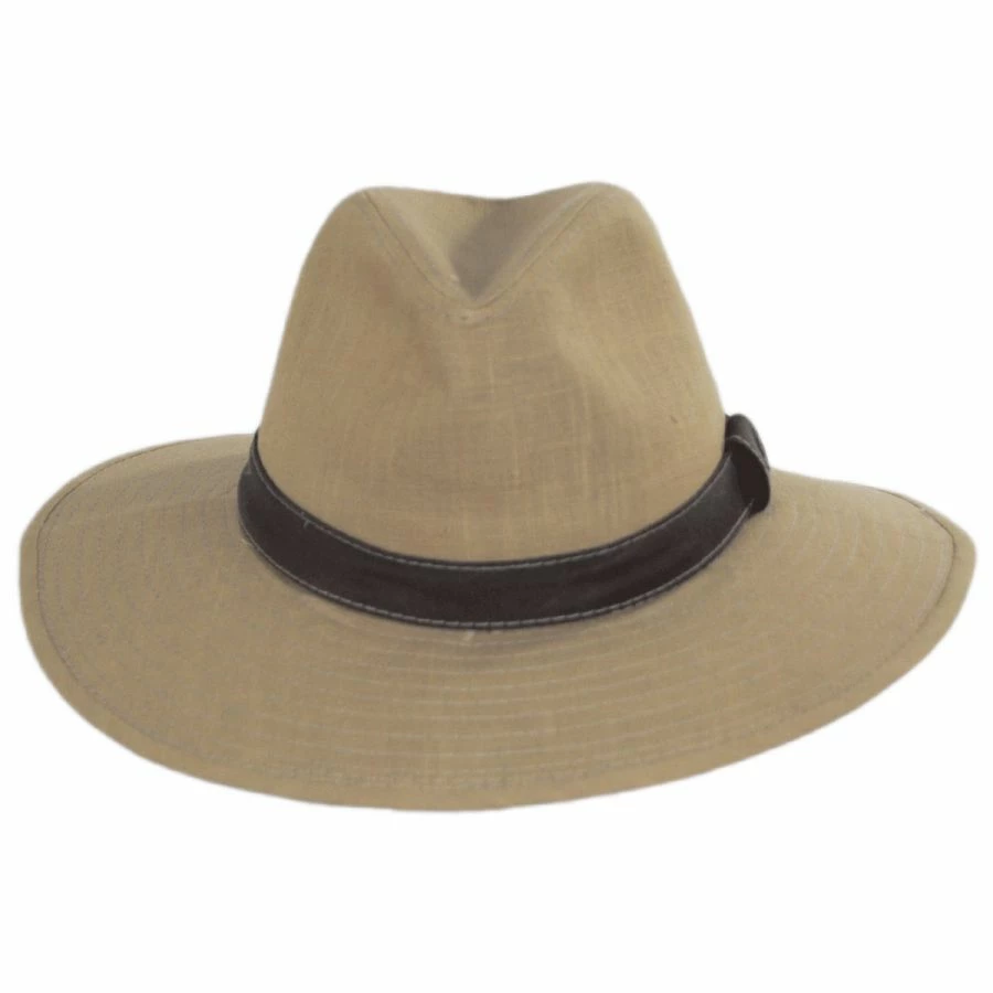 Tallulah Wide Brim Hemp Safari Fedora Hat 1 Tallulah Wide Brim Hemp Safari Fedora Hat
