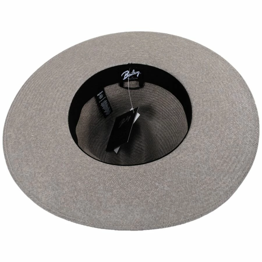 Magness Shantung Straw Fedora Hat 3 Magness Shantung Straw Fedora Hat - Image 3