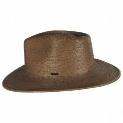 Marcos Palm Straw Fedora Hat - Toffee 4 Marcos Palm Straw Fedora Hat - Toffee -CHARLIE 1 HORSE Shop 398993