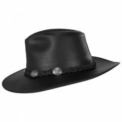 Alternative view of Dude Braid Conch Leather Outback Hat