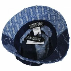 Kangol Patchwork Mashup Denim Cotton Bucket Hat -CHARLIE 1 HORSE Shop 400272