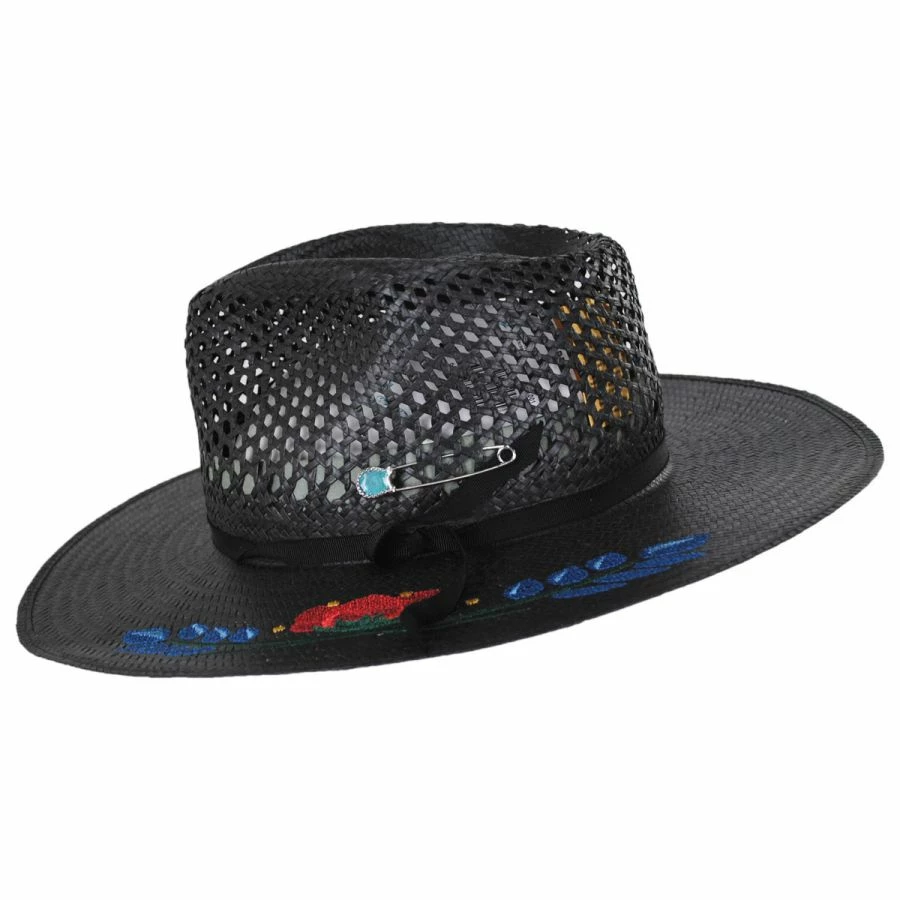 RENEGADE Merit Toyo Straw Fedora Hat 2 RENEGADE Merit Toyo Straw Fedora Hat - Image 2