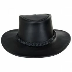 Crusher Leather Outback Hat