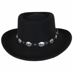 Crossfire Wool Felt Gambler Hat