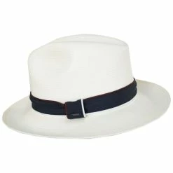 Alternative view of Relik Shantung Straw Fedora Hat
