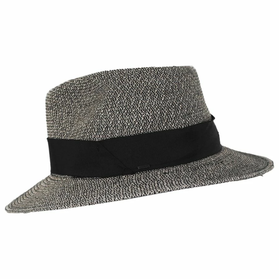 Mullan Toyo Straw Blend Safari Fedora Hat 2 Mullan Toyo Straw Blend Safari Fedora Hat - Image 2