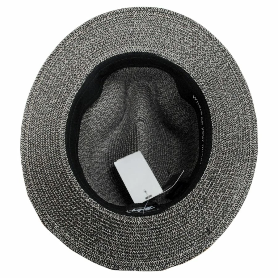 Mullan Toyo Straw Blend Safari Fedora Hat 3 Mullan Toyo Straw Blend Safari Fedora Hat - Image 3