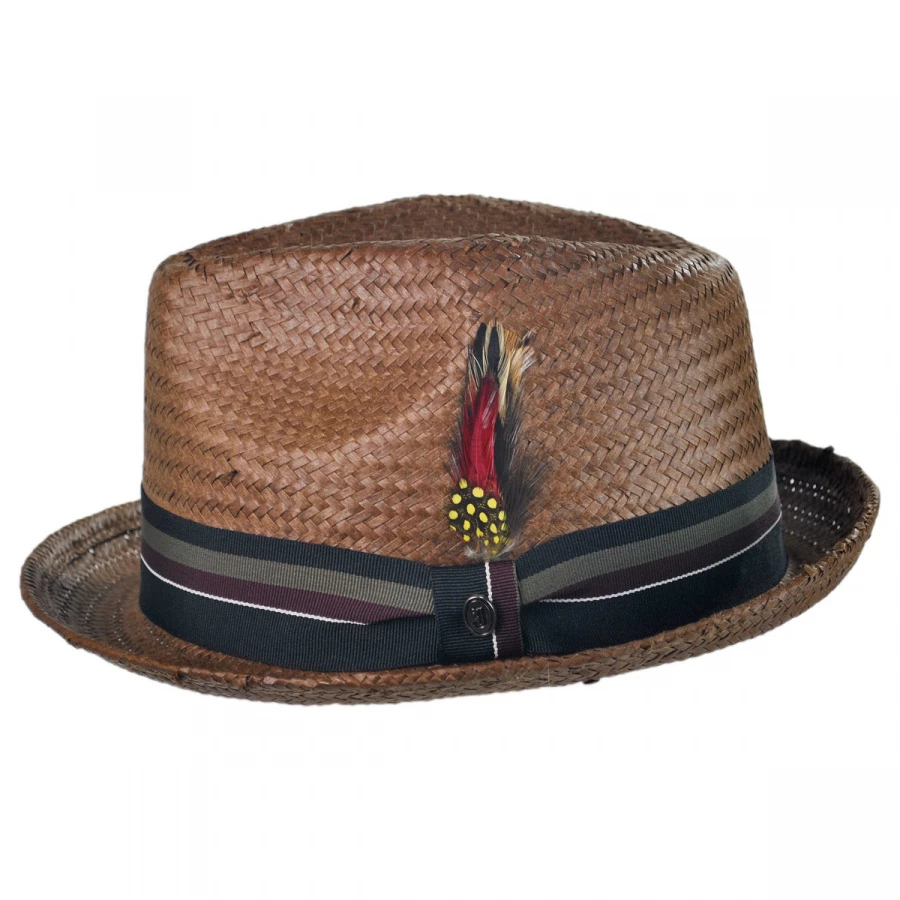 Tribeca Toyo Straw Trilby Fedora Hat 2 Tribeca Toyo Straw Trilby Fedora Hat - Image 2