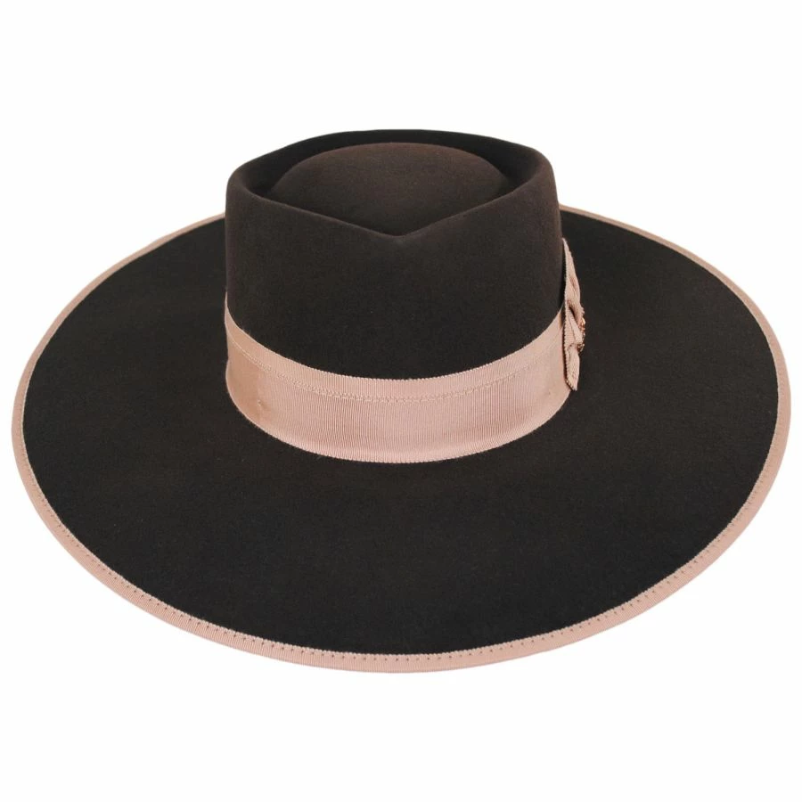 RENEGADE Cowpuncher Wool And Angora Felt Gambler Hat