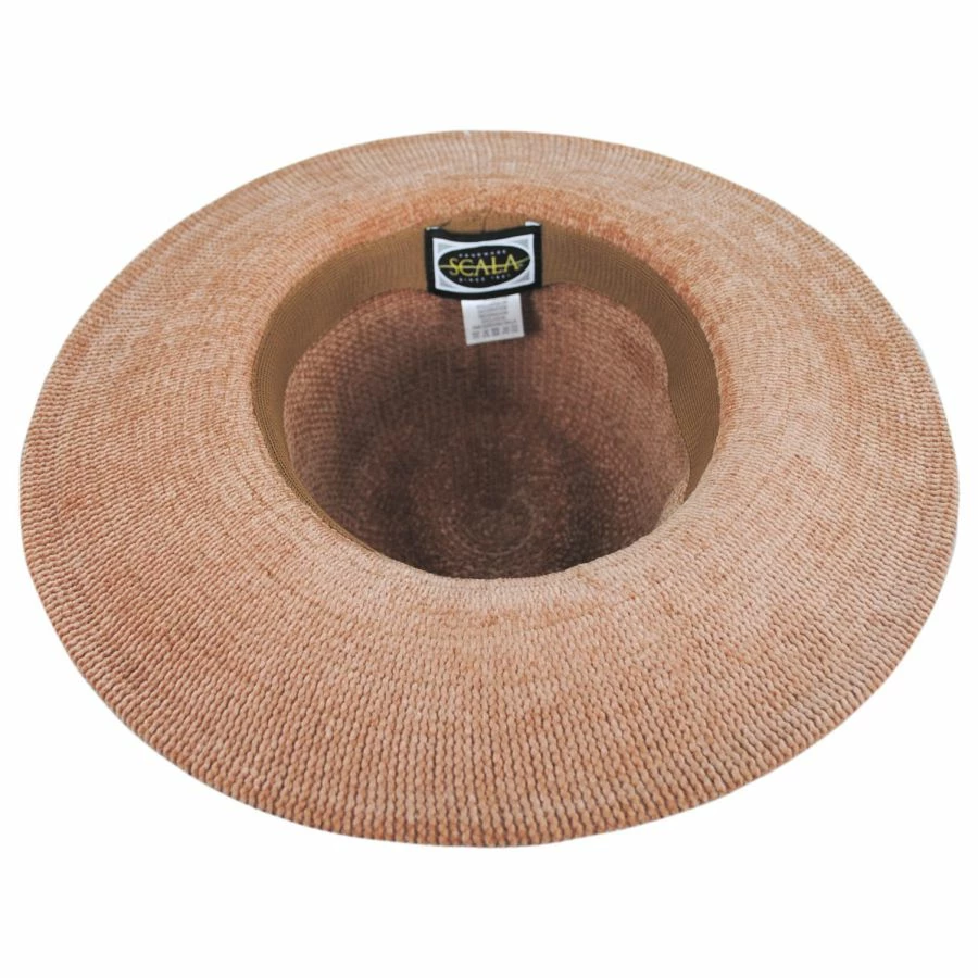 Scala Celaya Knit Chenille Safari Fedora Hat - Image 3