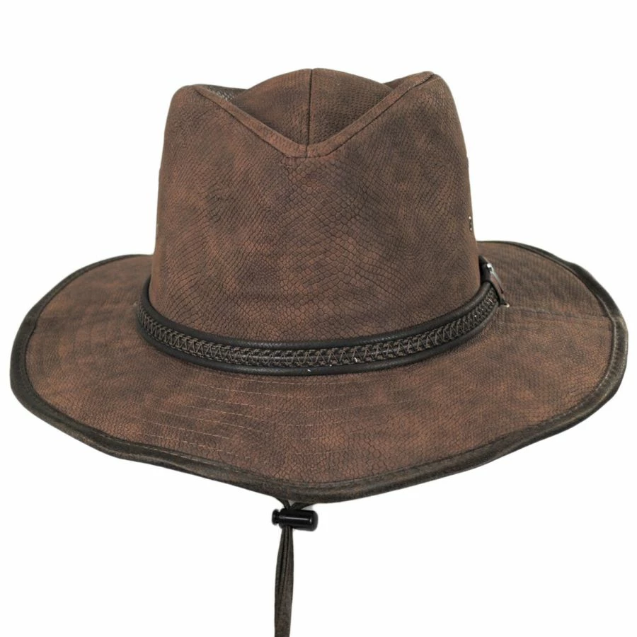 Rattler Vegan Leather Outback Hat 1 Rattler Vegan Leather Outback Hat