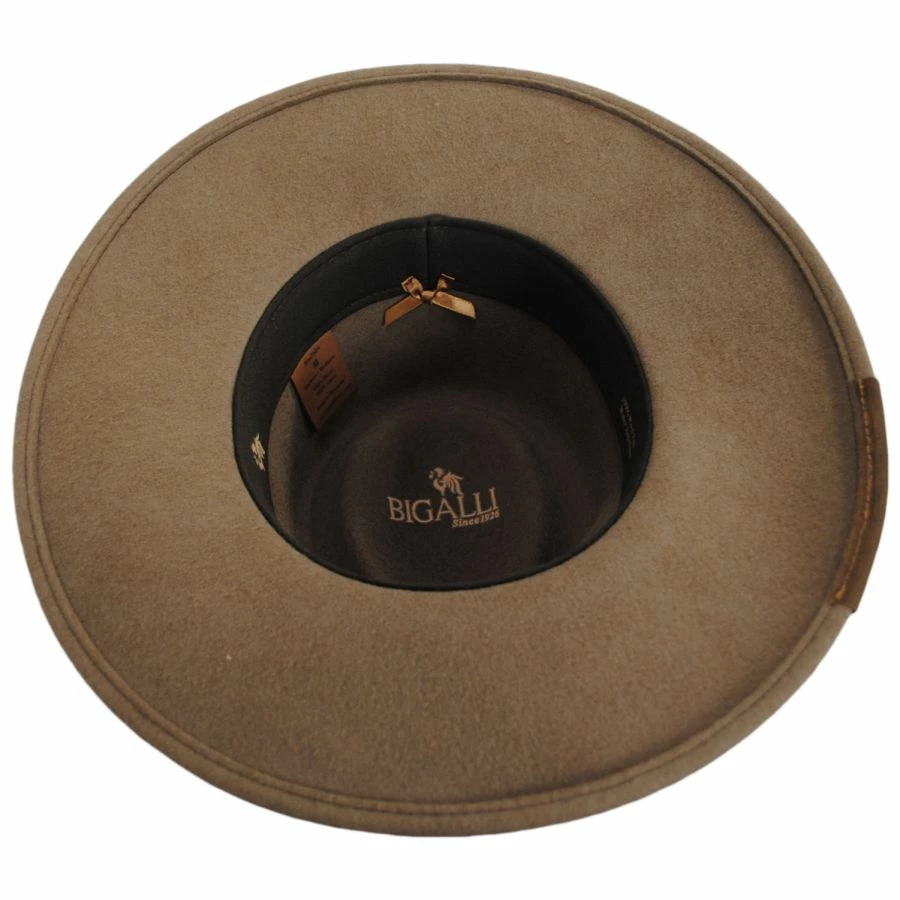 Saggy Distressed Wool Felt Outback Hat - Image 3