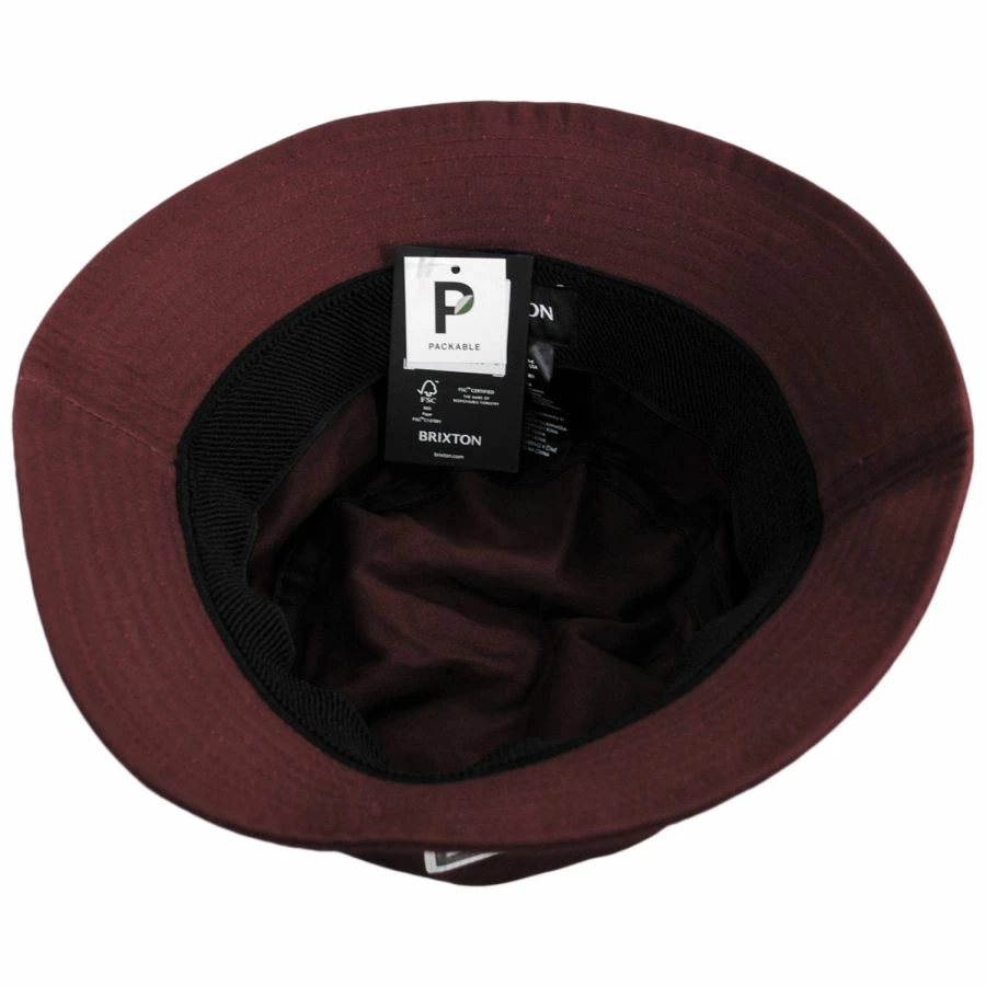 Beta Cotton Packable Bucket Hat - Brick - Image 3