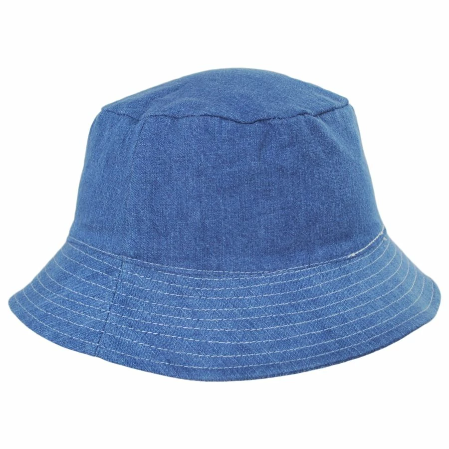 Stetson Quentin Reversible Patchwork Denim Bucket Hat 3 Stetson Quentin Reversible Patchwork Denim Bucket Hat - Image 3