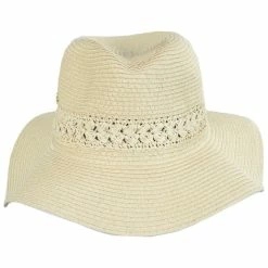 Melbourne Braided Toyo Straw Safari Fedora Hat