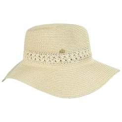 Alternative view of Melbourne Braided Toyo Straw Safari Fedora Hat