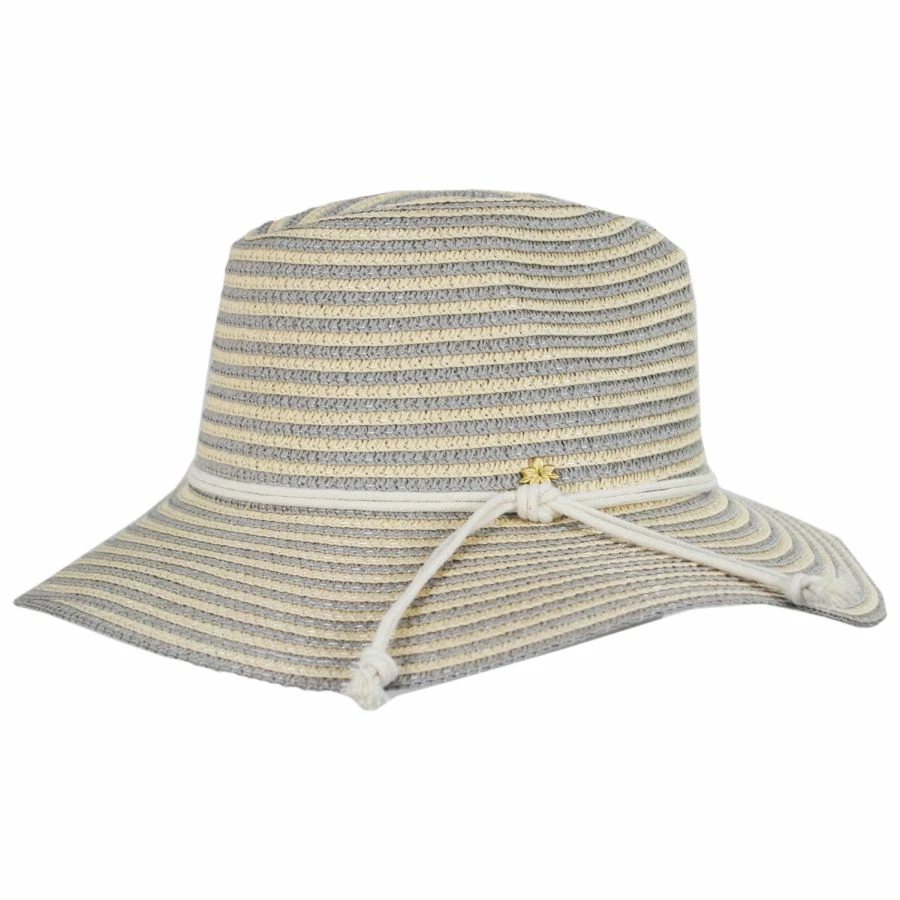 Ilene Braided Toyo Straw Safari Fedora Hat 2 Ilene Braided Toyo Straw Safari Fedora Hat - Image 2