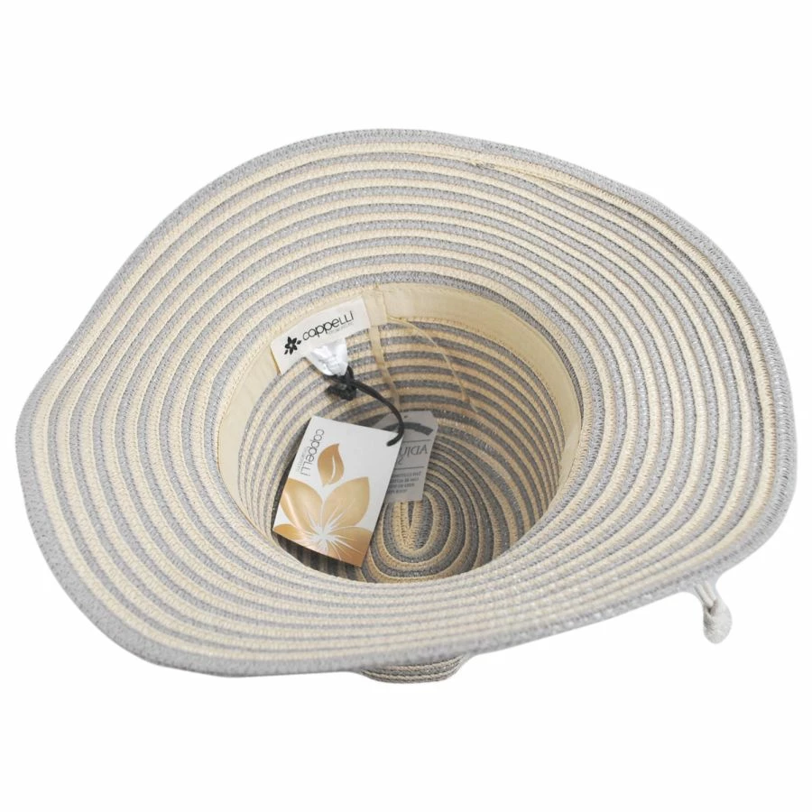 Ilene Braided Toyo Straw Safari Fedora Hat 3 Ilene Braided Toyo Straw Safari Fedora Hat - Image 3