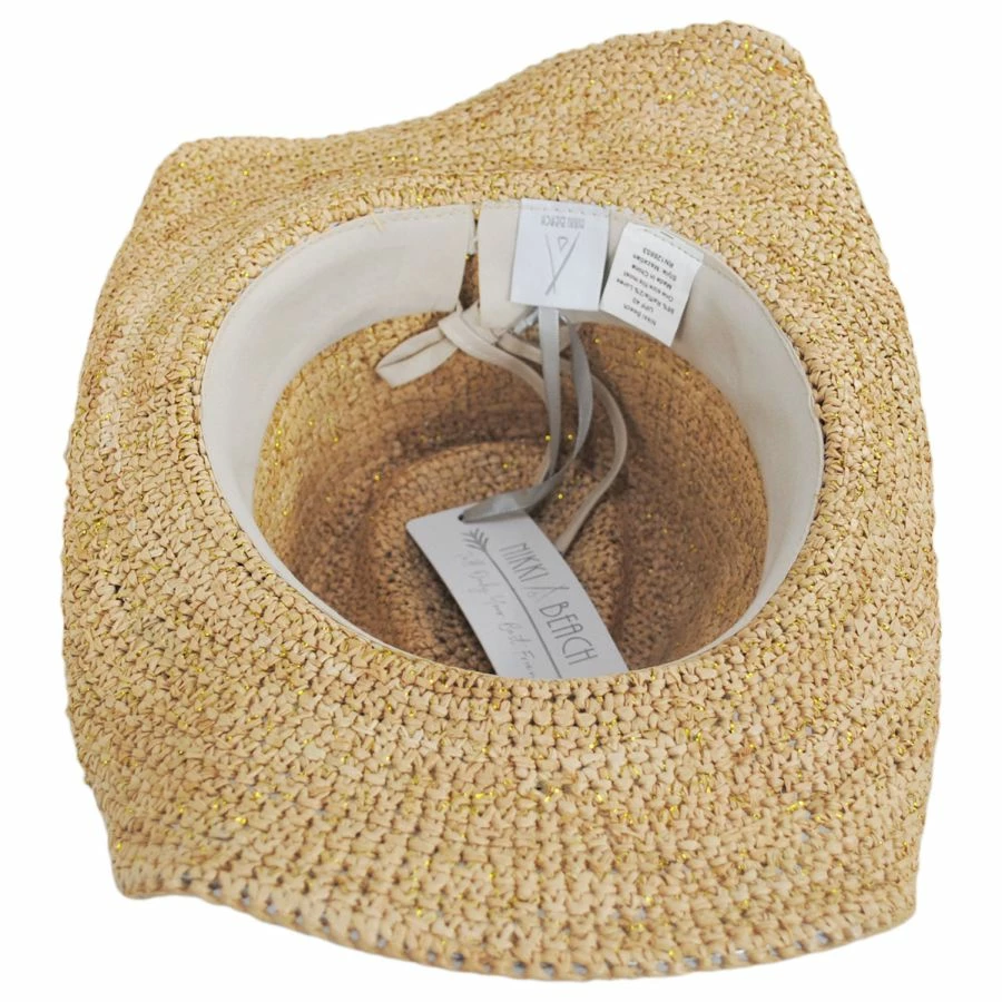 Mazatlan Crochet Raffia Straw Western Hat - Image 3
