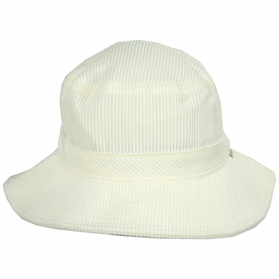 Petra Corduroy Packable Bucket Hat - Off White 1 Petra Corduroy Packable Bucket Hat - Off White