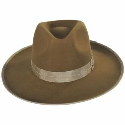 Reno Wool Felt Fedora Hat - Bronze