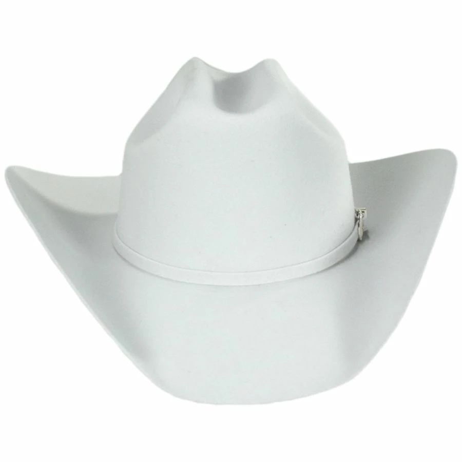 Lightning Wool And Angora Felt Cowboy Hat - White