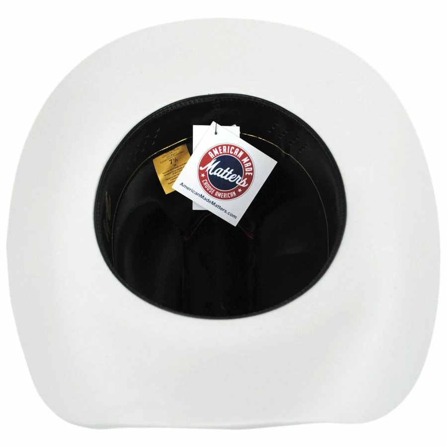 Lightning Wool And Angora Felt Cowboy Hat - White - Image 3