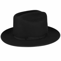 Architect Fur Felt Cattleman Western Hat - Black