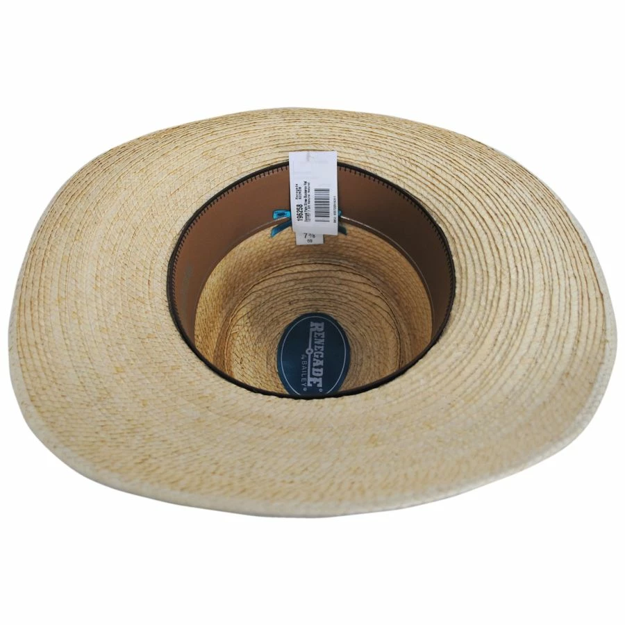 RENEGADE Donegal Palm Straw Buckaroo Hat 3 RENEGADE Donegal Palm Straw Buckaroo Hat - Image 3