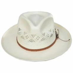 Stetson Andromeda Shantung Straw Fedora Hat