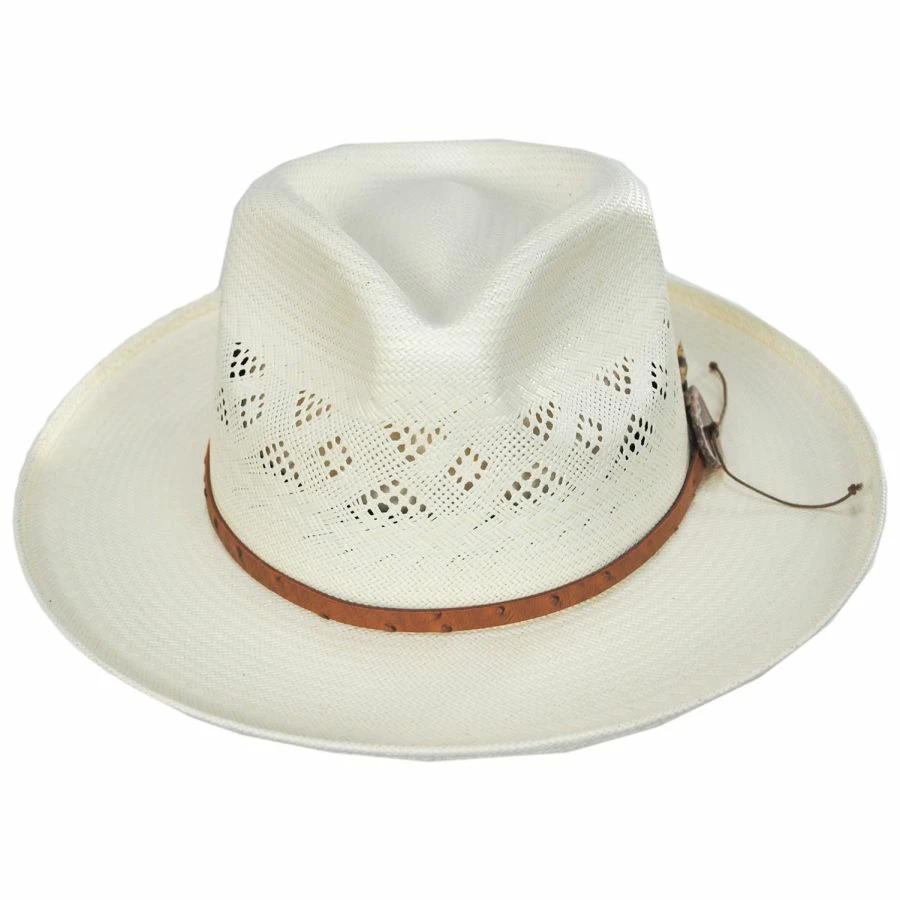 Stetson Andromeda Shantung Straw Fedora Hat
