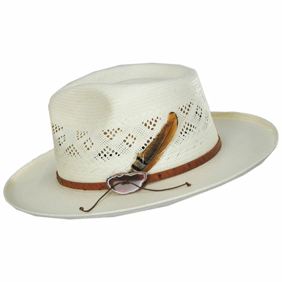 Stetson Andromeda Shantung Straw Fedora Hat - Image 2