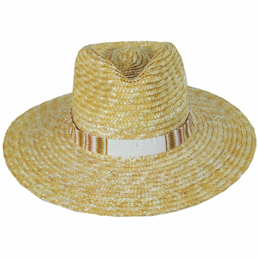 Tulum Wheat Straw Fedora Hat 1 Tulum Wheat Straw Fedora Hat