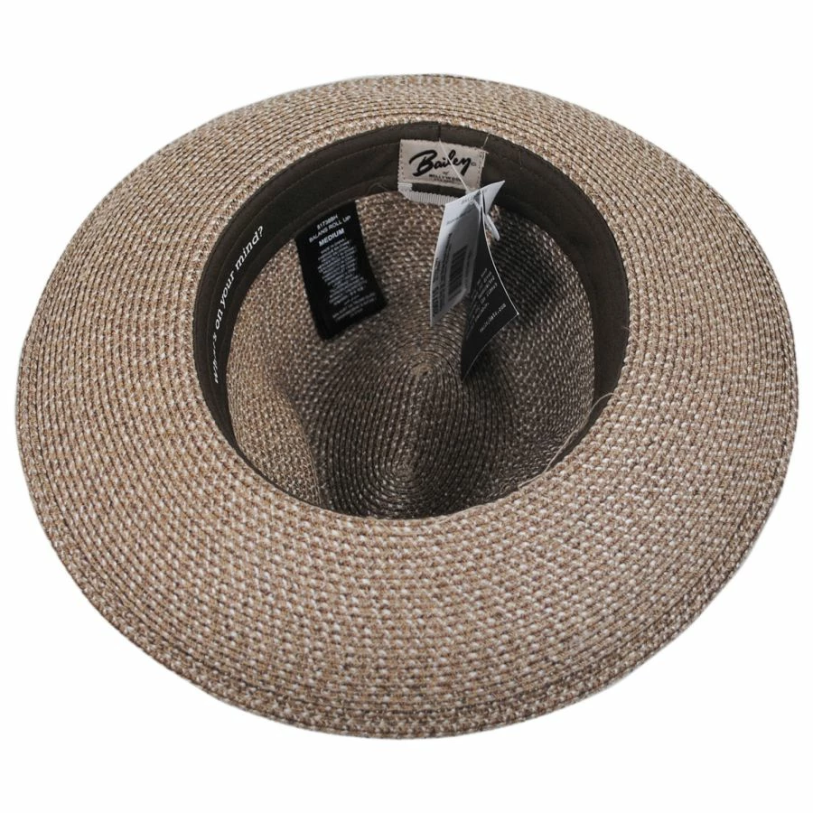 Balans Roll Up Toyo Straw Fedora Hat 3 Balans Roll Up Toyo Straw Fedora Hat - Image 3