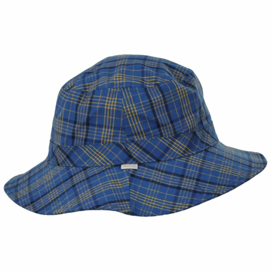 Petra Packable Cotton Blend Plaid Bucket Hat 2 Petra Packable Cotton Blend Plaid Bucket Hat - Image 2