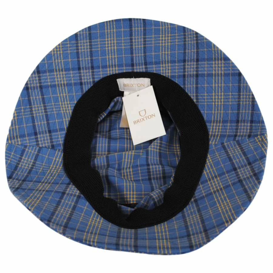 Petra Packable Cotton Blend Plaid Bucket Hat 3 Petra Packable Cotton Blend Plaid Bucket Hat - Image 3