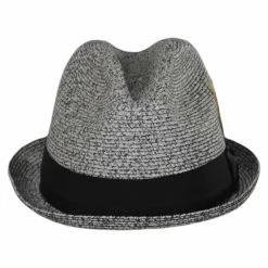 Soho Poly Braid Stingy Brim Fedora Hat