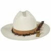 Vintage Couture Heart Bangora Straw Western Hat