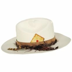 Alternative view of Vintage Couture Heart Bangora Straw Western Hat