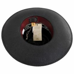 Vintage Couture Spade Bangora Shantung Straw Fedora Hat -CHARLIE 1 HORSE Shop 445553
