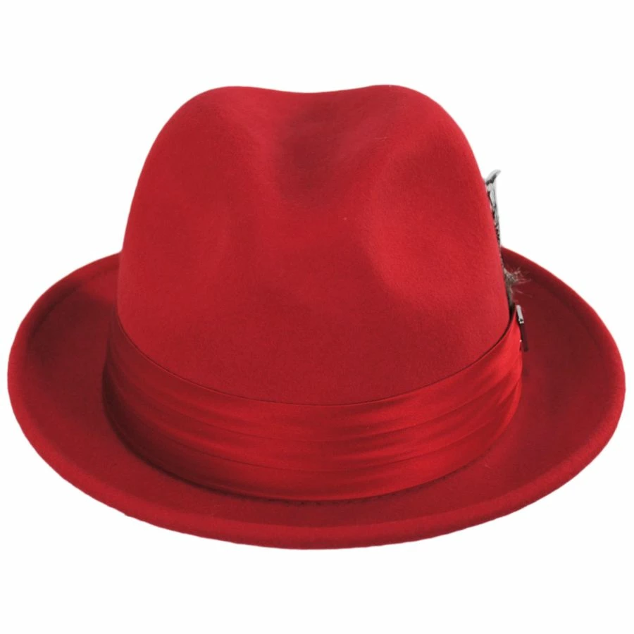 Crushable Wool Felt Fedora Hat
