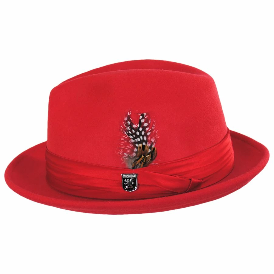Crushable Wool Felt Fedora Hat - Image 2