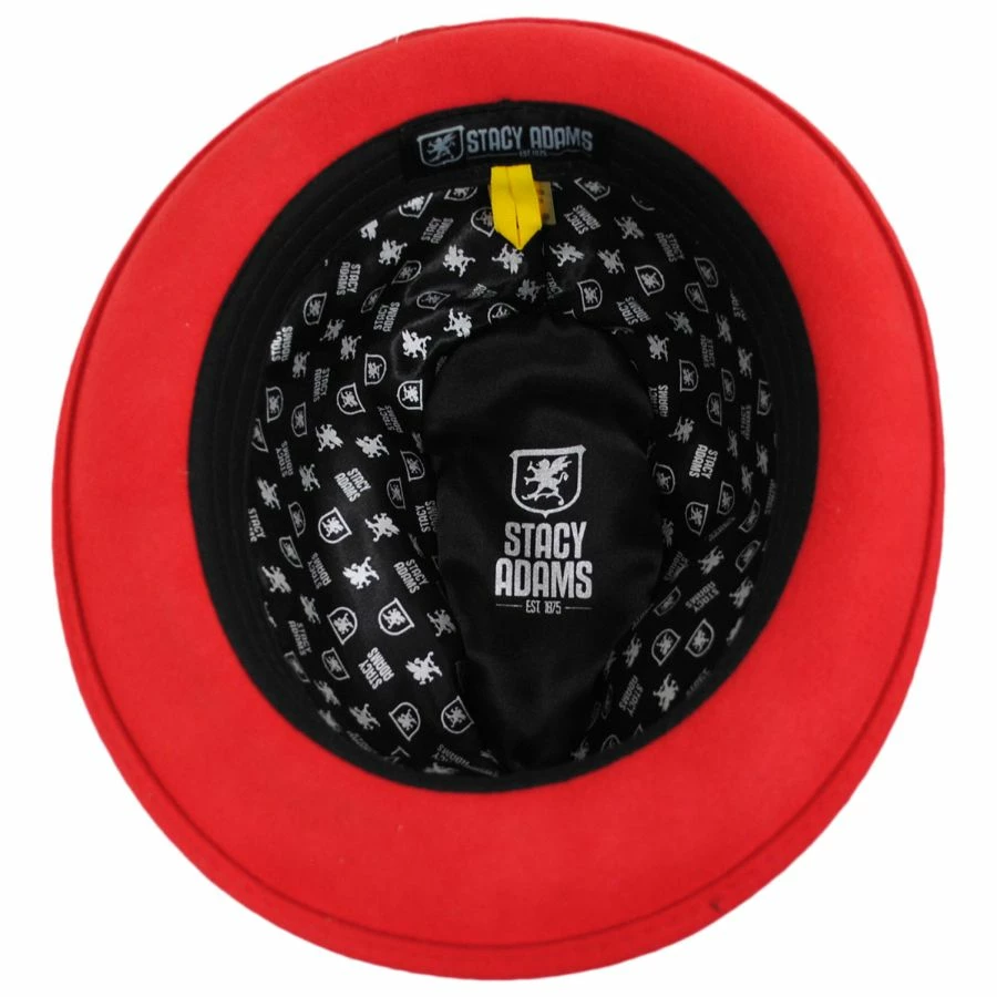 Crushable Wool Felt Fedora Hat - Image 3