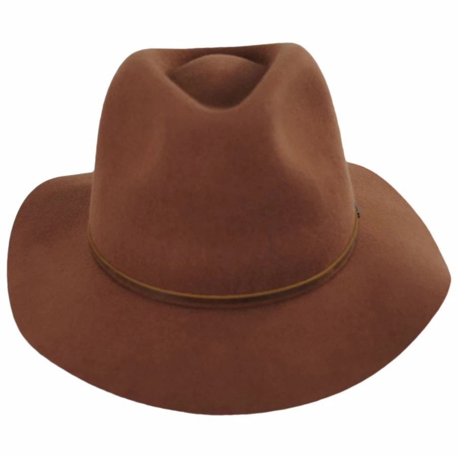 Wesley Packable Wool Felt Fedora Hat