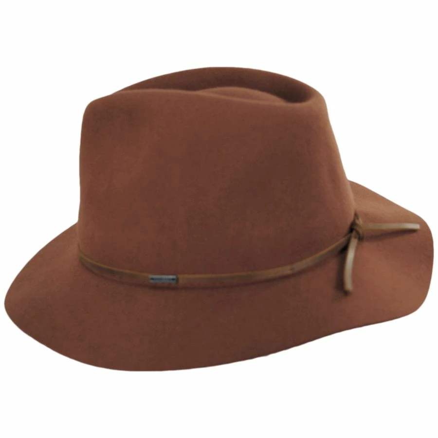 Wesley Packable Wool Felt Fedora Hat - Image 2