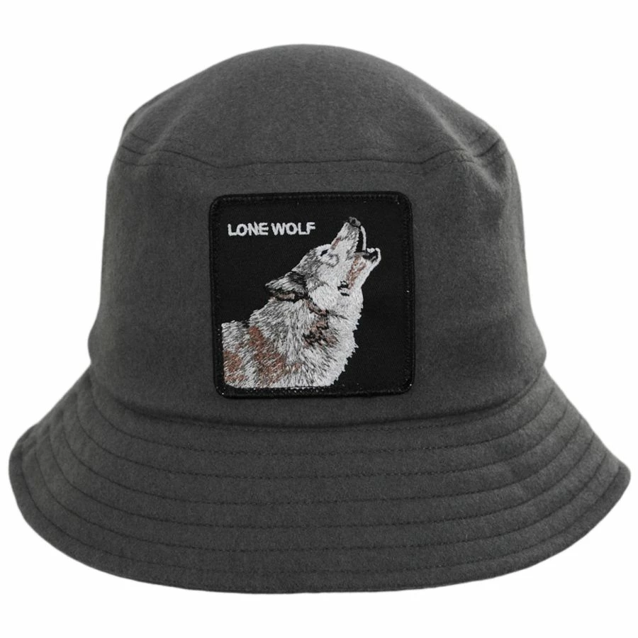 Goorin Bros Wolf Heat Wool Blend Bucket Hat 1 Goorin Bros Wolf Heat Wool Blend Bucket Hat